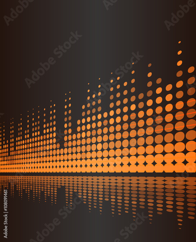 musical background with studio digital frequency volume lines