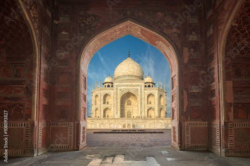 Taj Mahal India  Agra. 7 world wonders. Beautiful Tajmahal trave