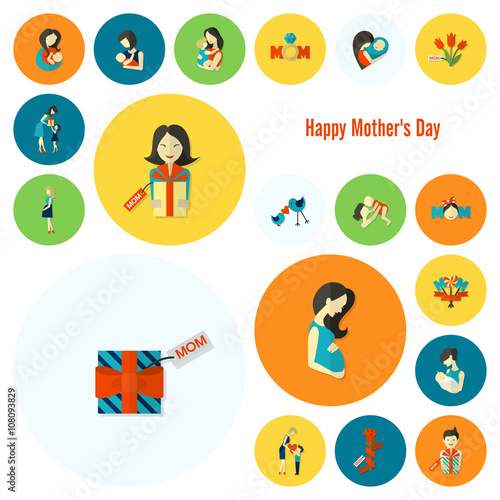 Happy Mothers Day Icons