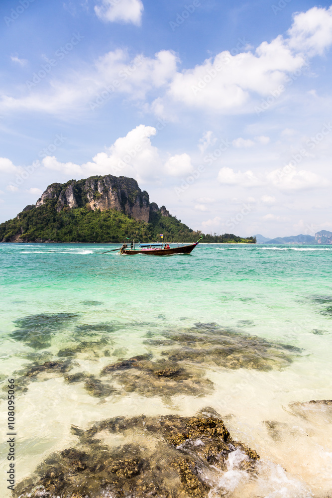 Idyllic island in Krabi in South Thailand