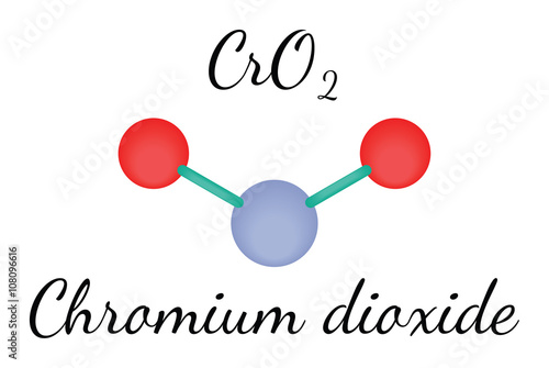 CrO2 chromium dioxide molecule