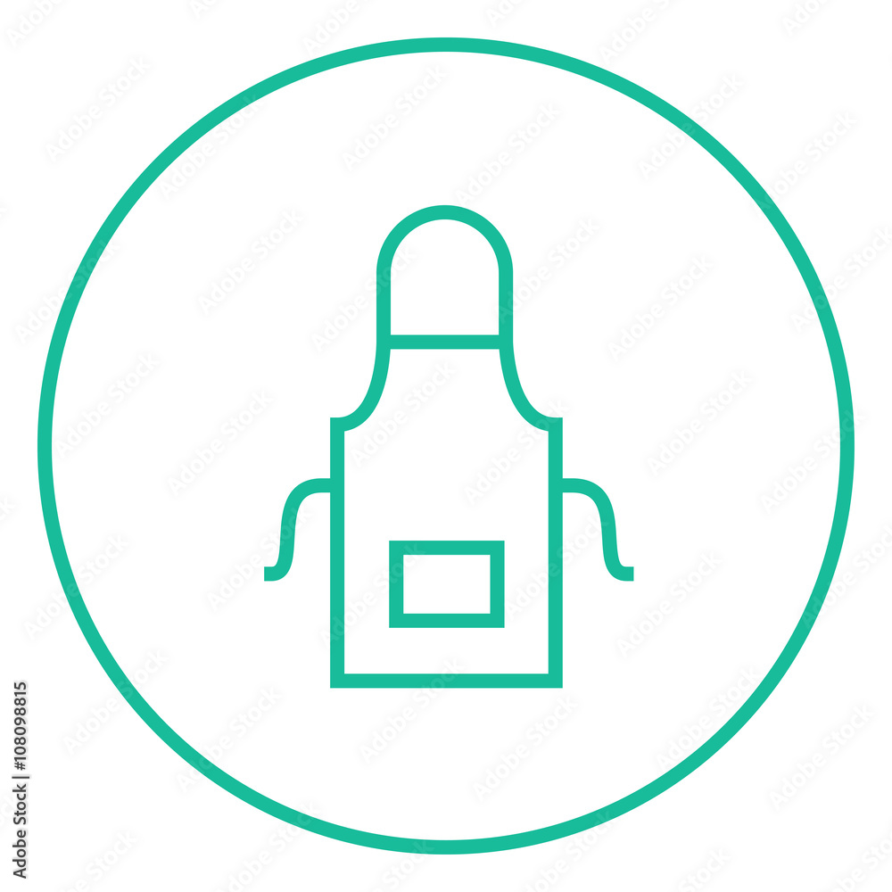 Kitchen apron line icon. Kitchen apron line icon.