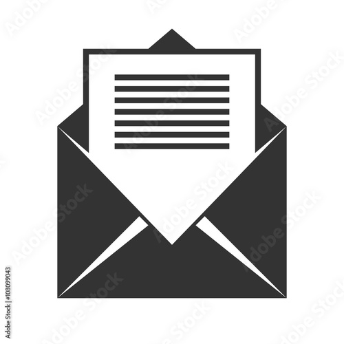 opened envelope icon