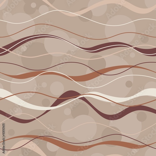 Wavy lines. Seamless vector pattern
