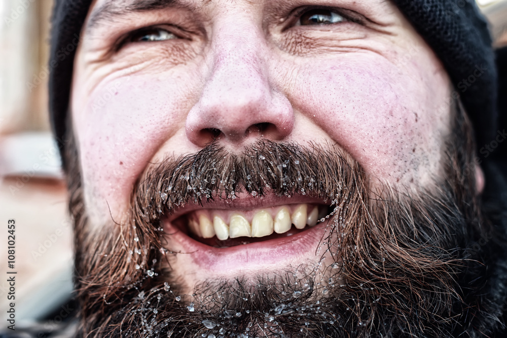 bearded dirty man winter bearded dirty man winter