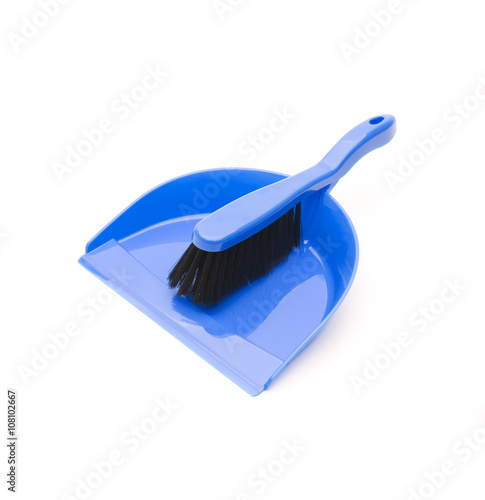 Blaue Kehrschaufel