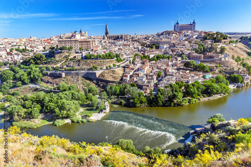 Alcazar Medieval City Tagus River Toledo Spain © Bill Perry