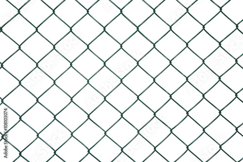 treated fence grid on a white background picture