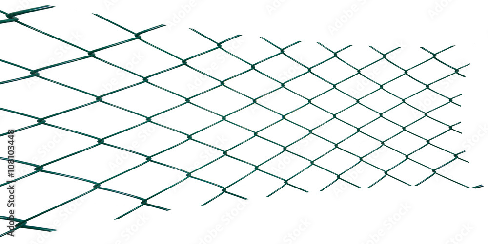 treated fence grid on a white background picture treated fence grid on a white background picture