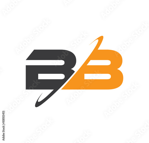 BB initial logo with double swoosh