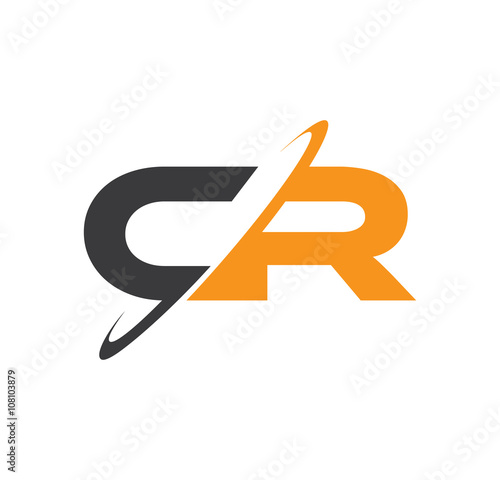 CR initial logo with double swoosh