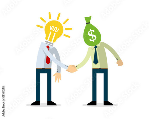 Businessman making a deal, transaction