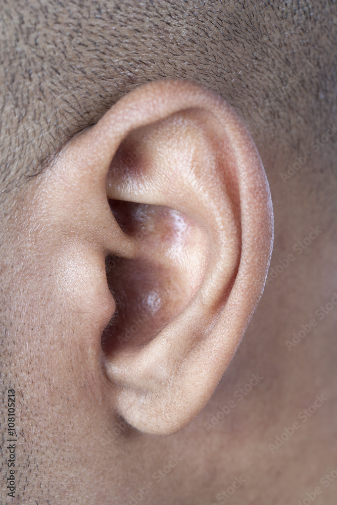 Naklejka premium man's left ear