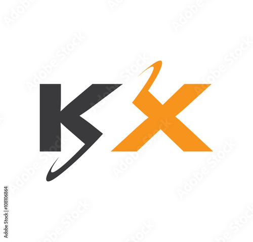 KX initial logo with double swoosh