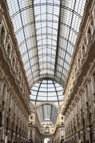 La galleria Vittorio Emanuele II di Milano.