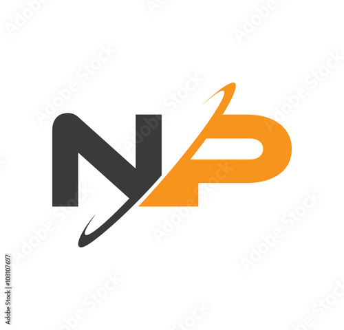 NP initial logo with double swoosh