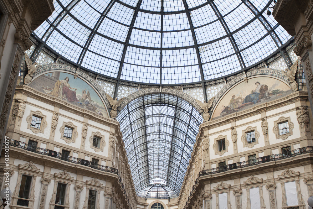 La galleria Vittorio Emanuele II di Milano.