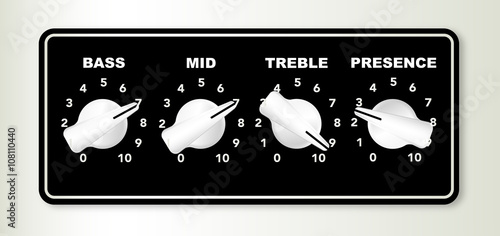 Guitar Ampifier Chicken Head Tone Knobs
