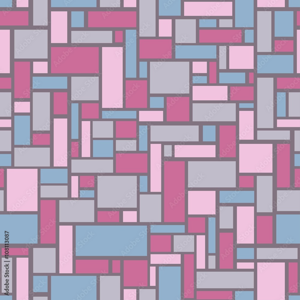 Mosaic seamless from rectangles - vector illustration Mosaic seamless from rectangles - vector illustration