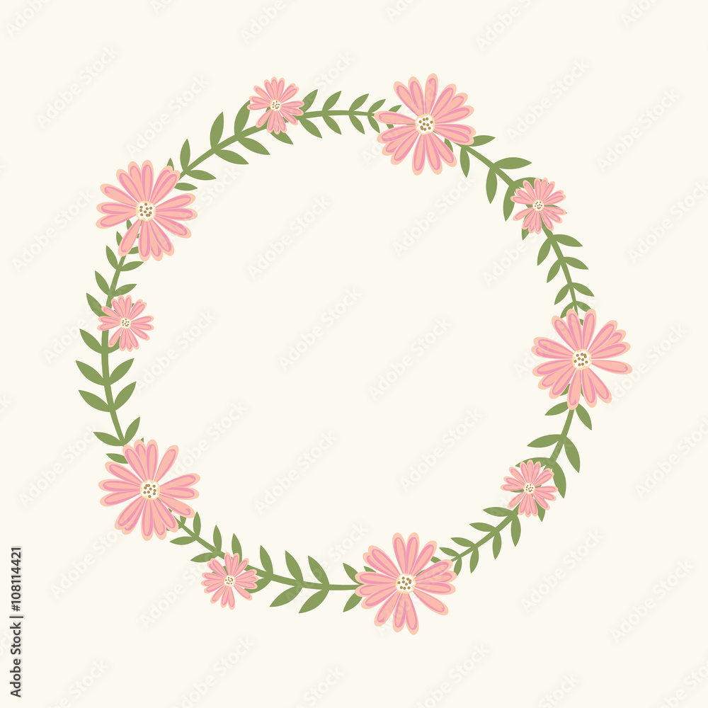 Floral Frame, for wedding invitations and birthday cards