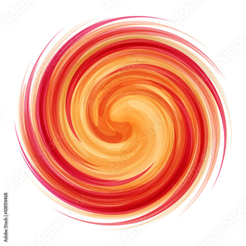 Dynamic Flow Illustration. Swirl Background.