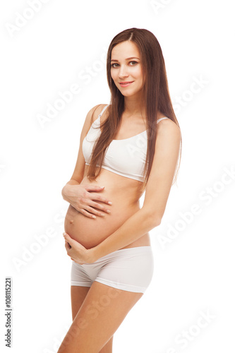 Happy beautiful pregnant woman © Amelia Fox