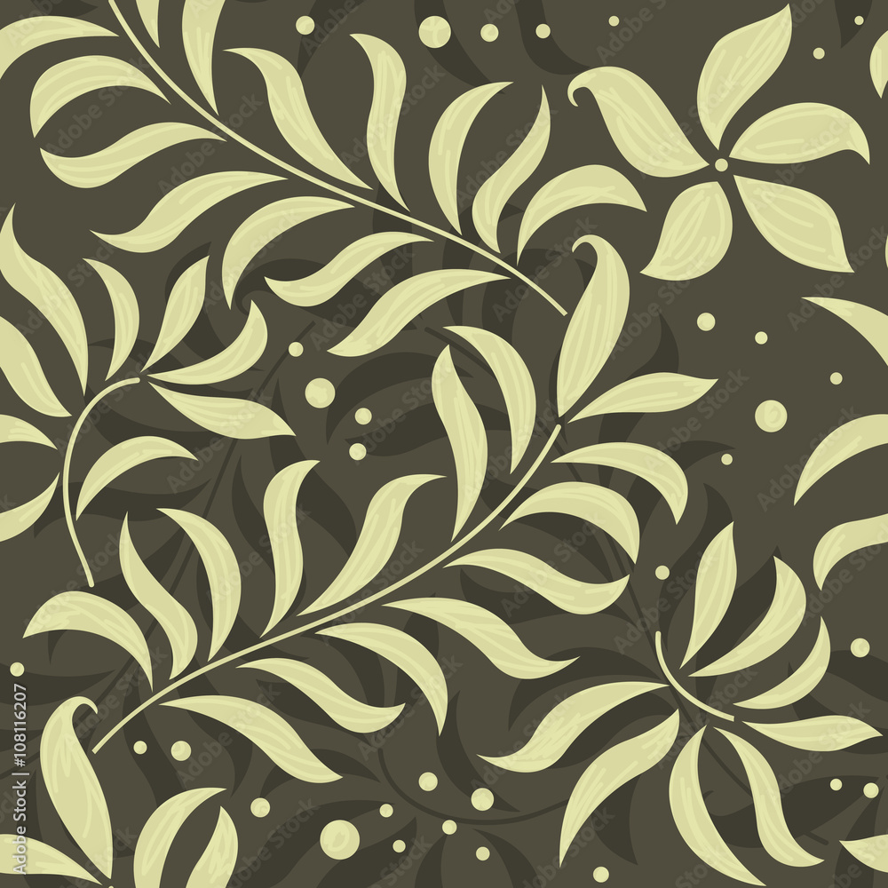 whimsical floral seamless pattern