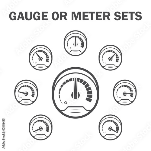Gauge meter icons