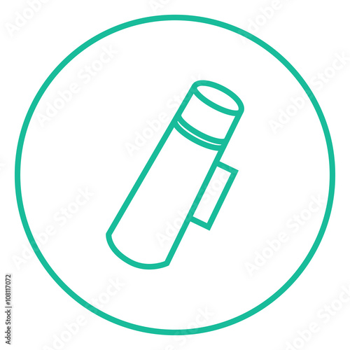 Thermos line icon.