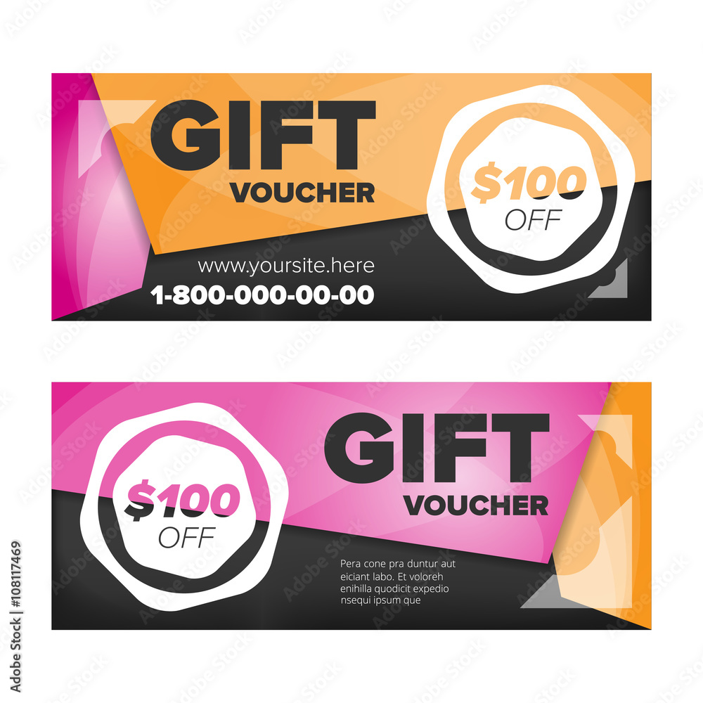 Obraz premium Gift voucher design