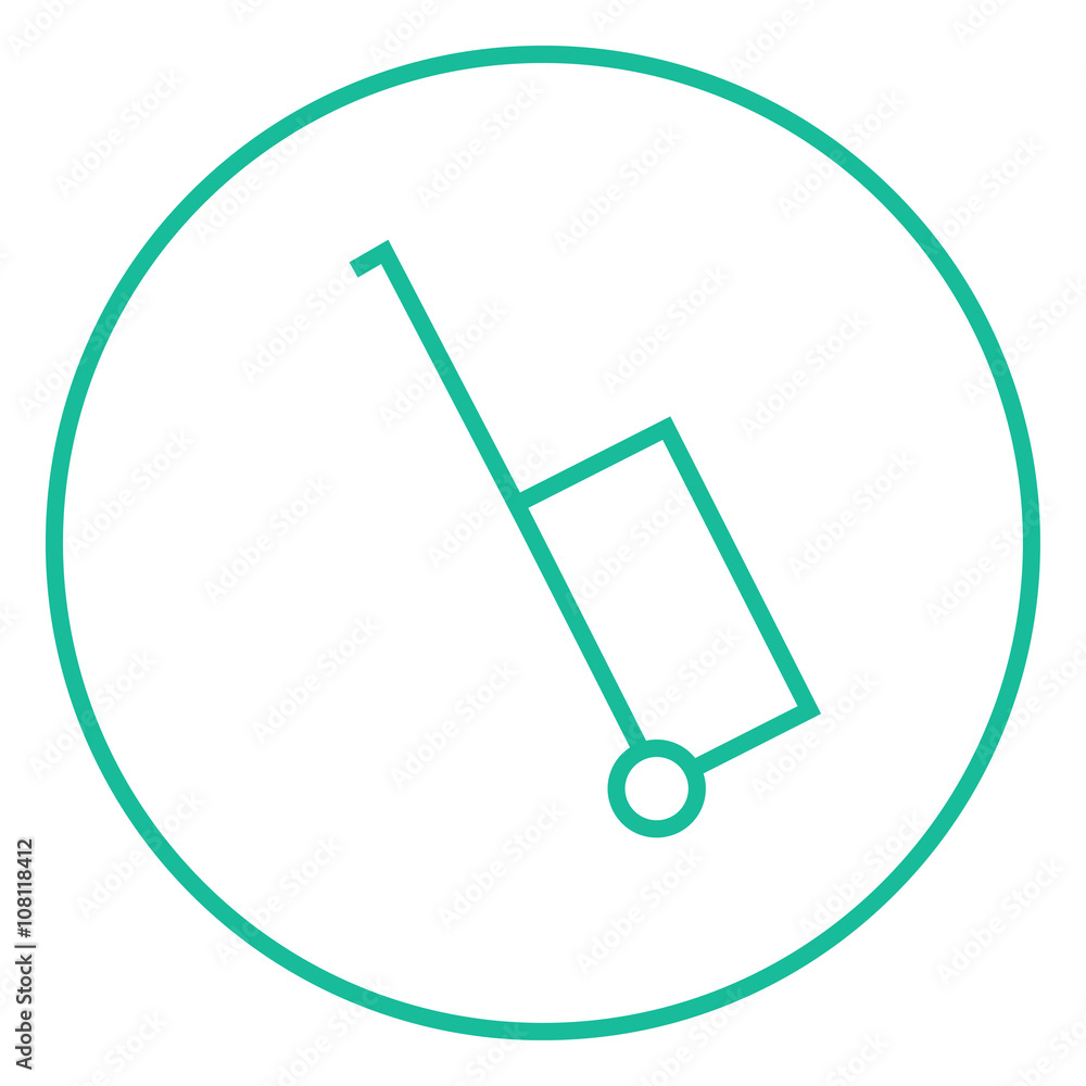 Suitcase line icon. Suitcase line icon.