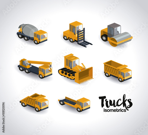 trucks isometrics design 