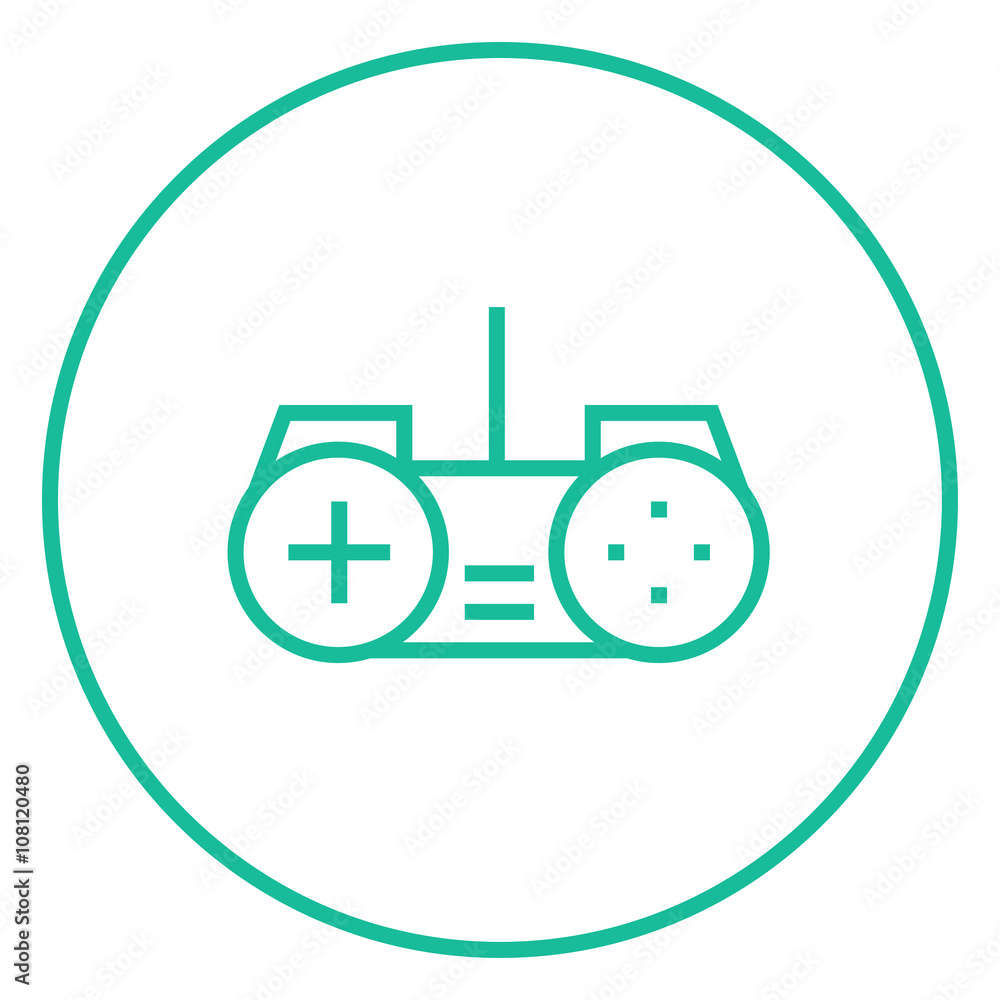 Obraz premium Joystick line icon.
