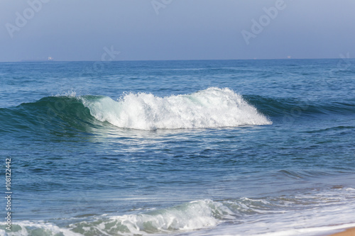 Beach Blue Ocean small wave coastline