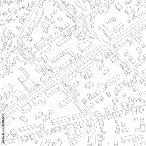 Imaginary city plan. City background