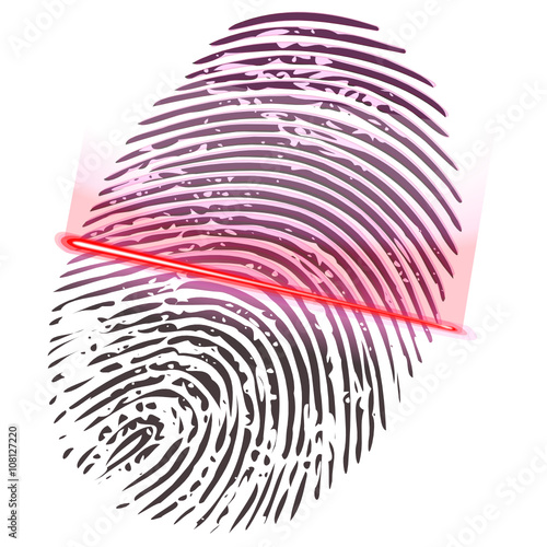 Scanning of a fingerprint