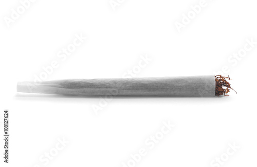 tobacco roll paper joint isolated
