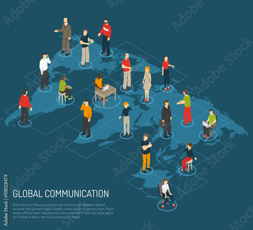 People Poster Of Global Communication