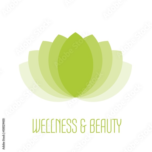 Green lotus icon