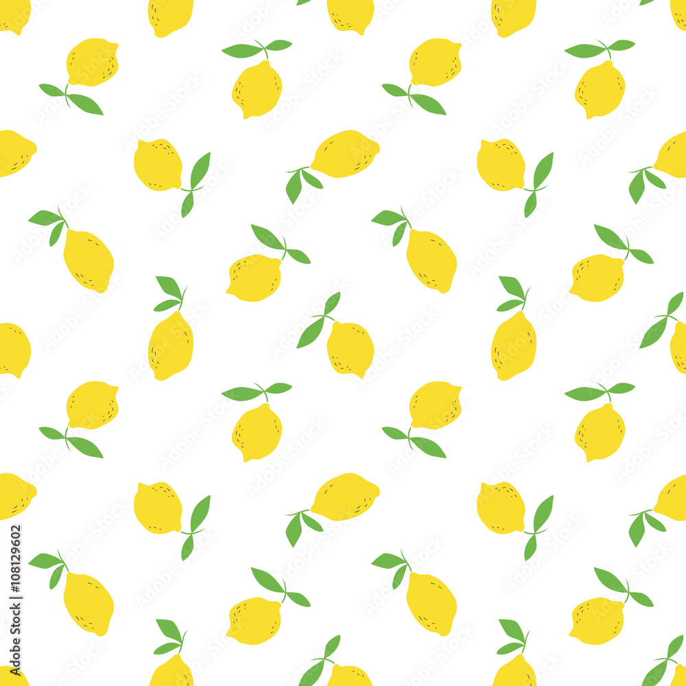 seamless pattern with lemon fruits seamless pattern with lemon fruits