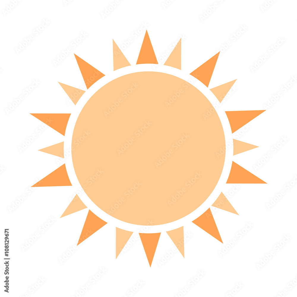 Sun icon vector Sun icon vector