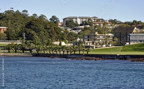 Fototapeta Naklejka Na Ścianę i Meble -  view across the bay towards Kiama New South Wales, Australia 