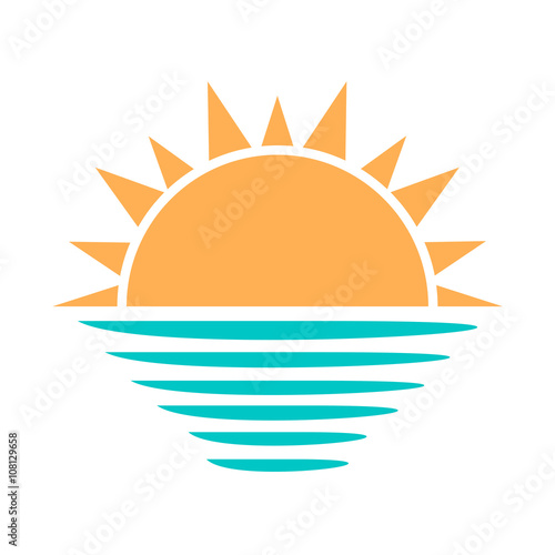 Sun and sea symbo