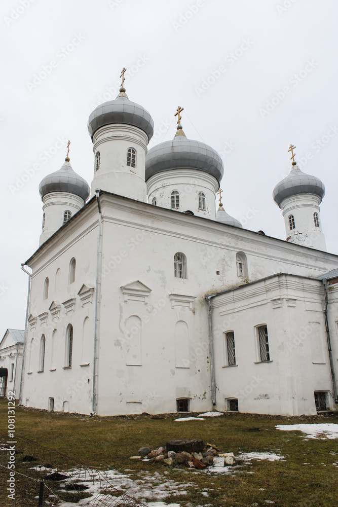The five-domed Cathedral in Yuriev Monastery.