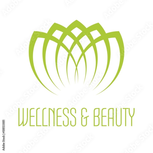 Green lotus icon