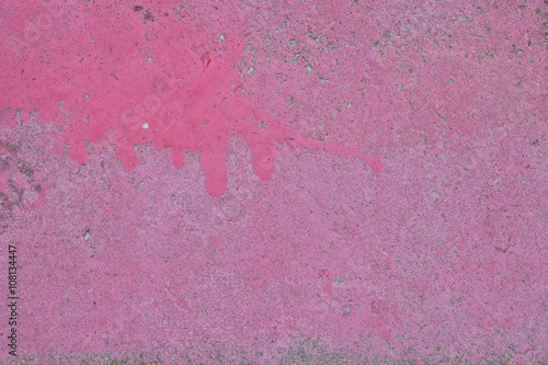 Purple pink painted concrete wall or floor © breakingthewalls