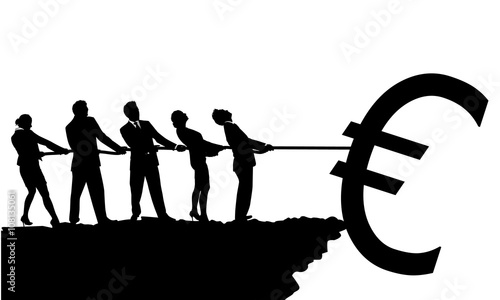 Save the Euro concept