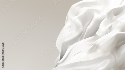 White background with growing tissue