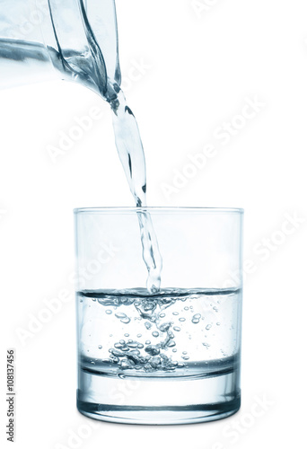 pouring water glass