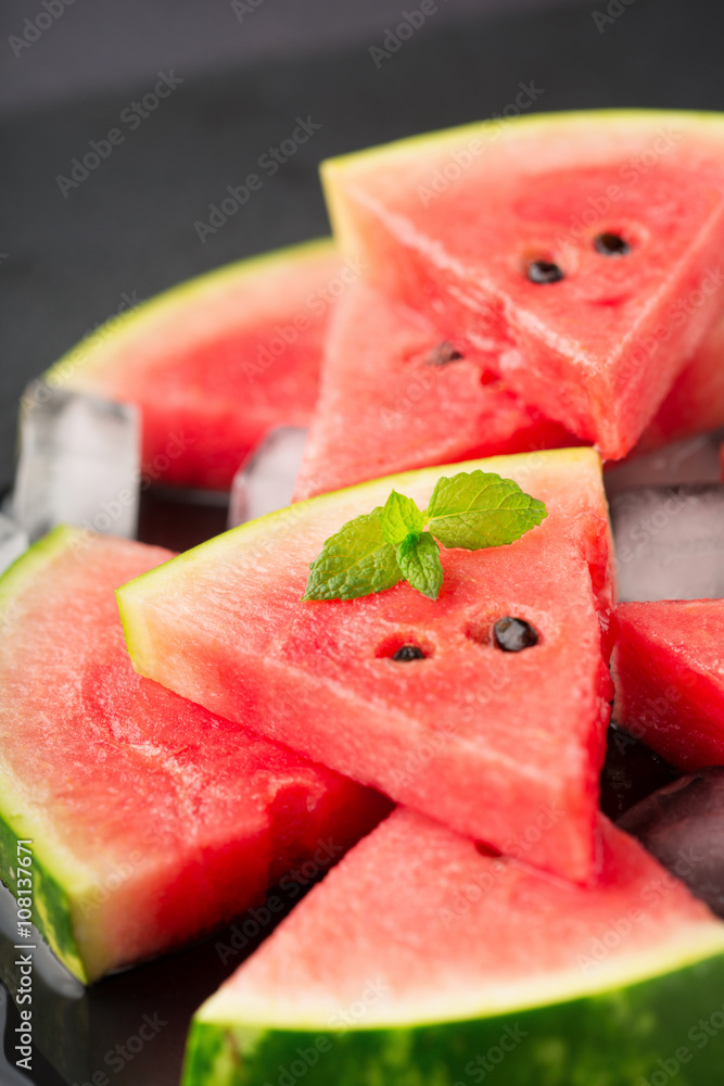 Slices of juicy watermelon Slices of juicy watermelon